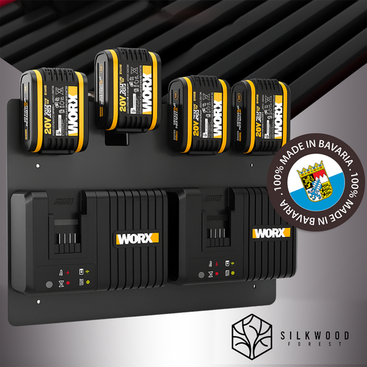 * NEU * Wandhalterung für WORX Akkus & Ladegeräte