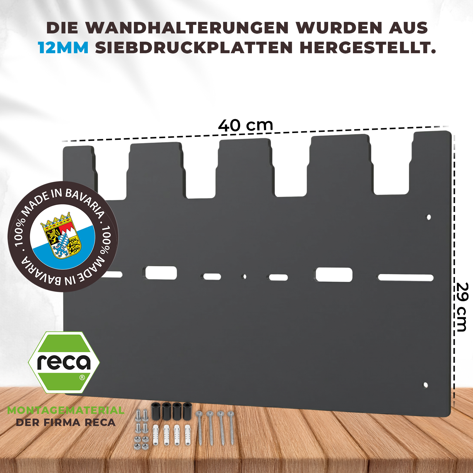 DEWALT Akku Wandhalterung im Einsatz in der Werkstatt